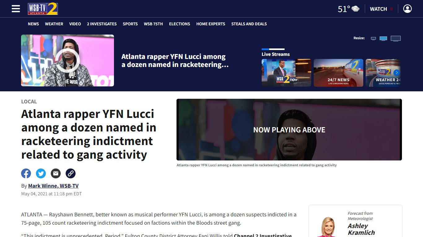 Atlanta rapper YFN Lucci among a dozen named in racketeering indictment ...